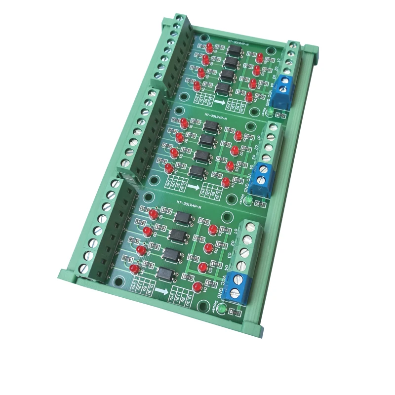 PLC Optocoupler Conversion Module 4-channel Signal Level Conversion Board 3.3V Conversion 24V PNP Output Board
PLC Optocoupler Conversion Module 4-channel Signal Level Conversion Board 3.3V Conversion 24V PNP Output Board