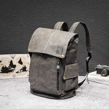 Top quality gray color pu leather men backpack outdoor Large Capacity Hiking Climbing Camping backpack for male 200826-42 
Top quality gray color pu leather men backpack outdoor Large Capacity Hiking Climbing Camping backpack for male 200826-42