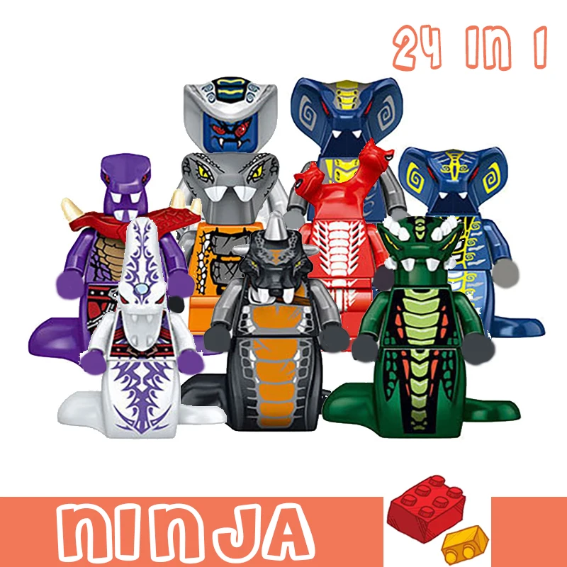 Ninjagoe Blocks 24 in 1 Ghost Evil Ninja Pythor Chop'rai Mezmo Serpentine Army Model Toys Gifts Building Blocks Kids Children
Ninjagoe Blocks 24 in 1 Ghost Evil Ninja Pythor Chop'rai Mezmo Serpentine Army Model Toys Gifts Building Blocks Kids Children