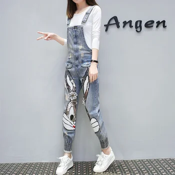 Overalls Denim Women 2020 Spring Autumn Cartoon Character Print Hole Women's Jumpsuits Loose Casual Denim Ankle-Length Pants 's
Overalls Denim Women 2020 Spring Autumn Cartoon Character Print Hole Women's Jumpsuits Loose Casual Denim Ankle-Length Pants 's