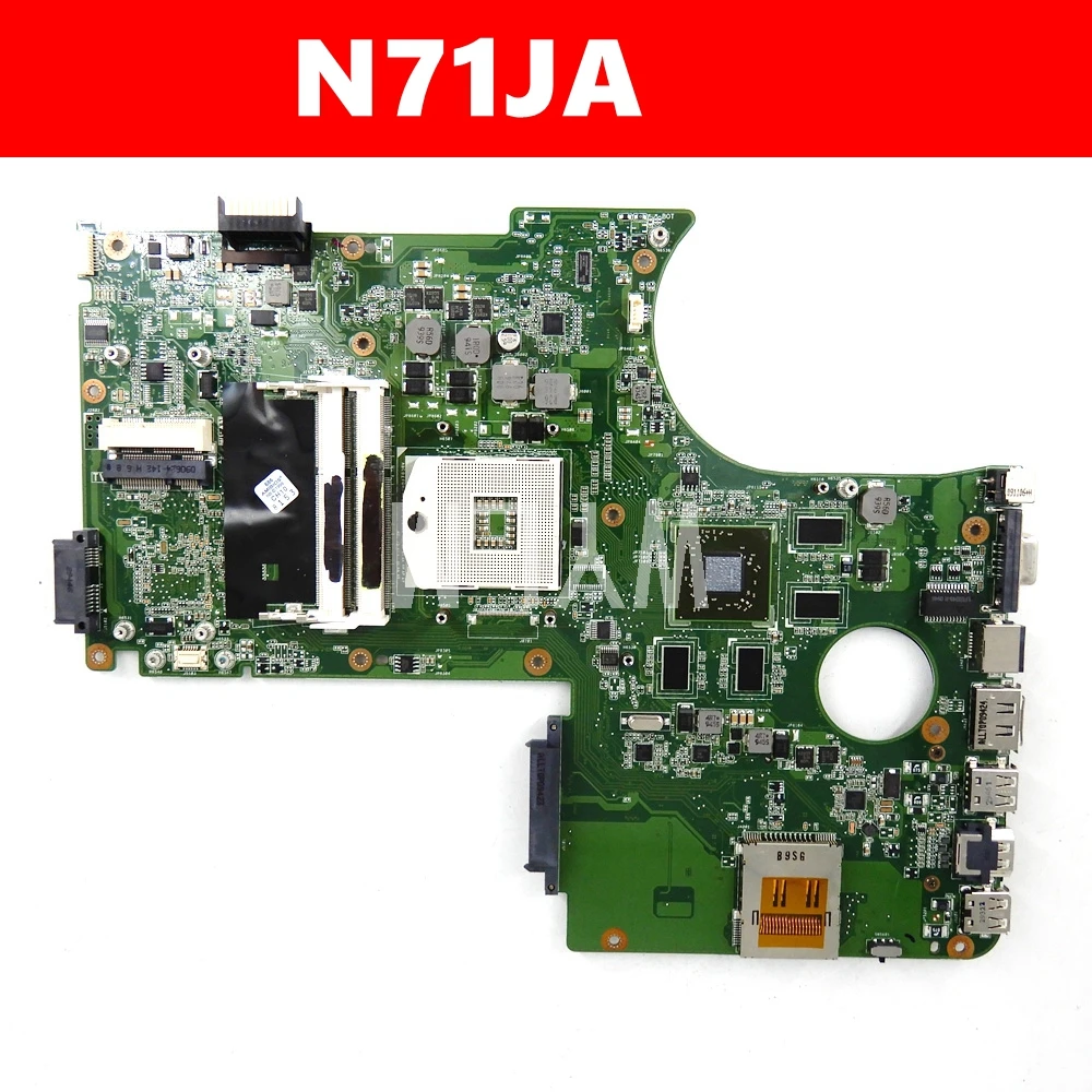 N71JA 8 Memory Mainboard REV 2.1 For ASUS N71 N71J Laptop Motherboard 100% Tested Free Shipping | Компьютеры и офис