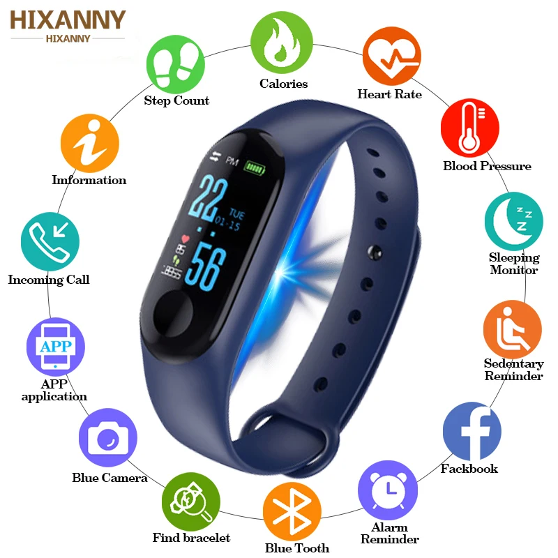 Sport Smart Watch Smart Bracelet Bluetooth Clock Remote Camera Heart Rate Blood PressureSleep Monitor Pedometer Smartwatch
Sport Smart Watch Smart Bracelet Bluetooth Clock Remote Camera Heart Rate Blood PressureSleep Monitor Pedometer Smartwatch