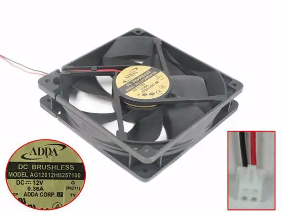 Охлаждающий вентилятор для сервера ADDA AG12012HB257100 DC 12 В 0.36a 120x120x25 мм, 2 провода
Охлаждающий вентилятор для сервера ADDA AG12012HB257100 DC 12 В 0.36a 120x120x25 мм, 2 провода
