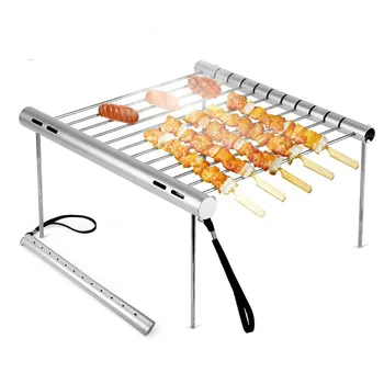 

Portable Folding Stainless Steel Barbecue Grilling Basket Clip for Fish Meat Vegetables Foods BBQ Grill Tool Accessories WY51218