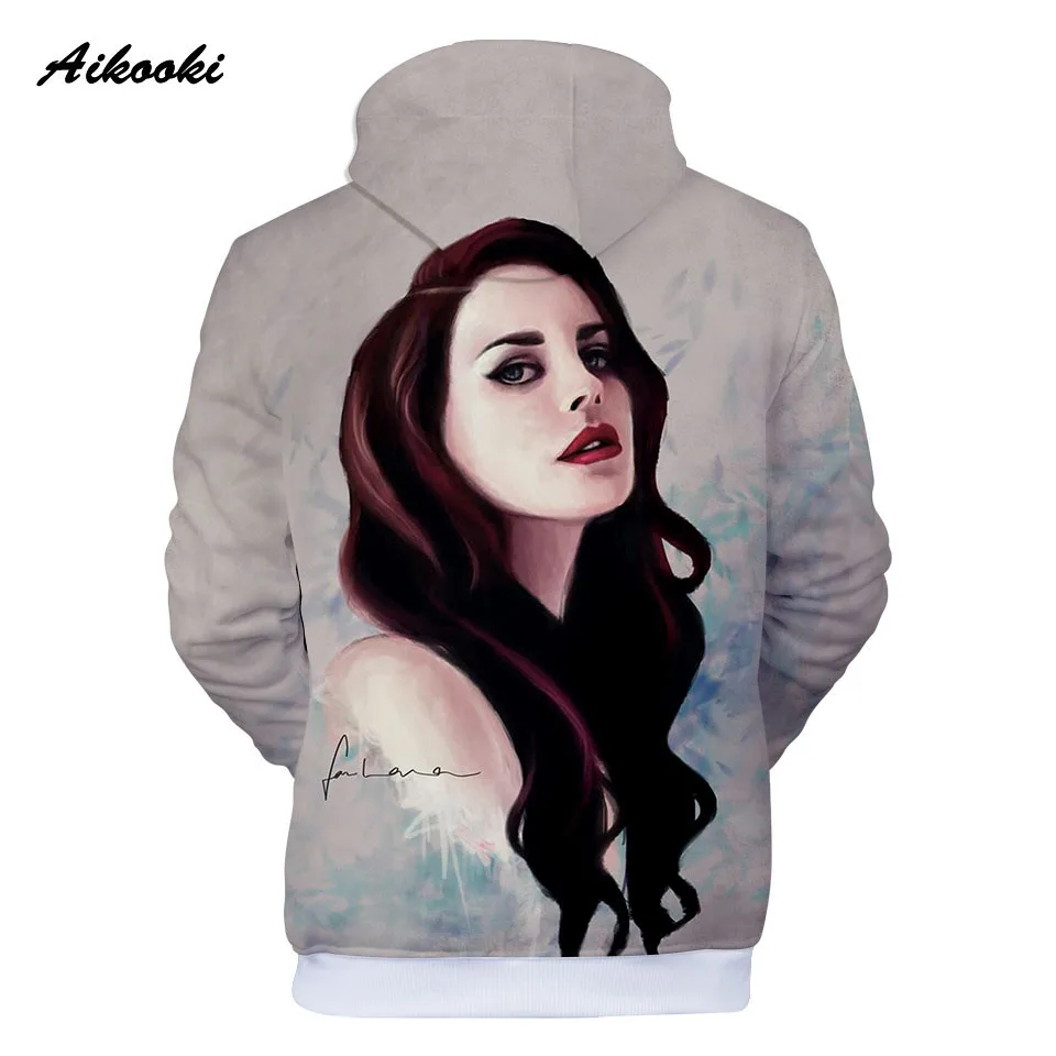 Повседневные толстовки с 3D принтом Lana Del Rey мужские и женские красивые Новое