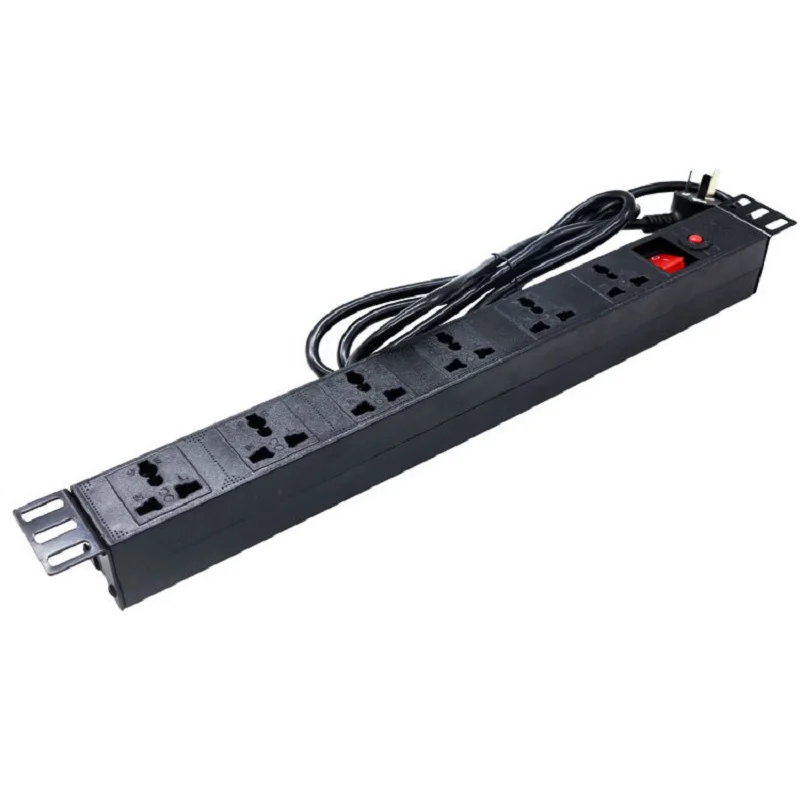 Industrial PDU Cabinet Overload Protection Power Strip 6AC Outlet Universal Outlet Extension Cord Socket 1.5/2.5M
Industrial PDU Cabinet Overload Protection Power Strip 6AC Outlet Universal Outlet Extension Cord Socket 1.5/2.5M