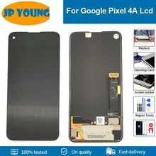 Ensemble écran tactile LCD de remplacement, 5.81 pouces, pour Google Pixel 4A 4G G025J GA02099, Original=