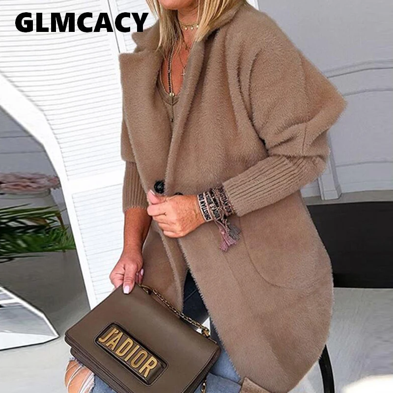 Women Chunky Thick Open Stitch Long Coat Casual Loose Winter Warm Fuzzy Jacket Coat Solid Faux Fur Coat (thicken Version 800g) 
Women Chunky Thick Open Stitch Long Coat Casual Loose Winter Warm Fuzzy Jacket Coat Solid Faux Fur Coat (thicken Version 800g)
