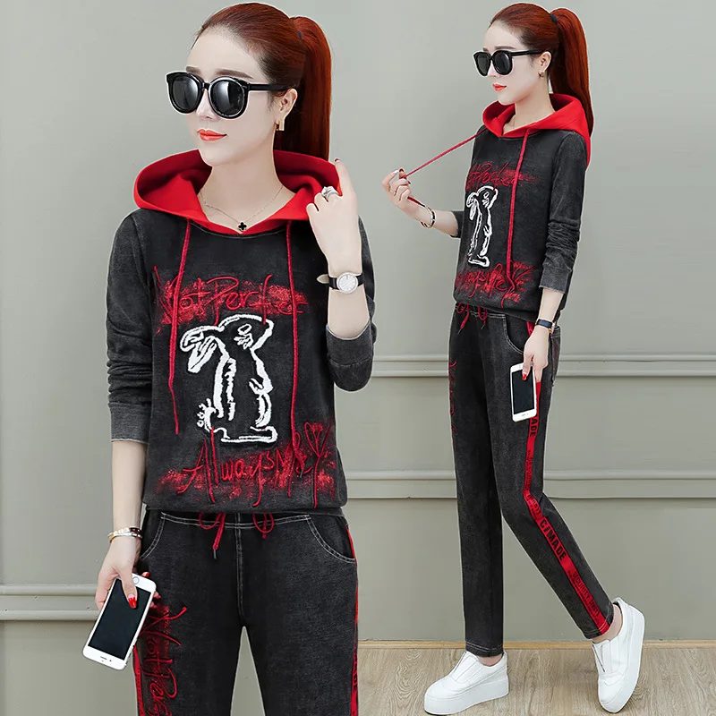 Luxury Korean Style Clothing Set Autumn Women Denim Two Piece Set Tracksuit Jeans Tops and Pants Suit Female 2pcs Punk Outfits
Luxury Korean Style Clothing Set Autumn Women Denim Two Piece Set Tracksuit Jeans Tops and Pants Suit Female 2pcs Punk Outfits