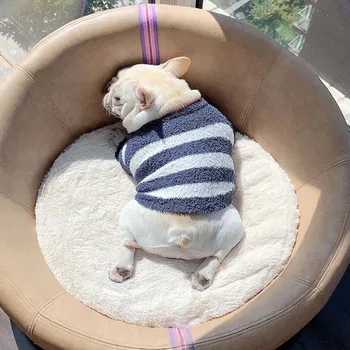 Pet dog clothes soft and comfortable striped sweater blanket warm cat winter clothing method schnauzerkirk small dog
Pet dog clothes soft and comfortable striped sweater blanket warm cat winter clothing method schnauzerkirk small dog