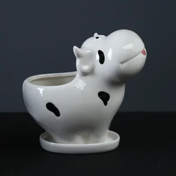 1pc Flowerpot Desktop Cartoon Cow Lovely Ceramic Succulent Planter Potted Plant Container for Nursery Office Home Store
1pc Flowerpot Desktop Cartoon Cow Lovely Ceramic Succulent Planter Potted Plant Container for Nursery Office Home Store