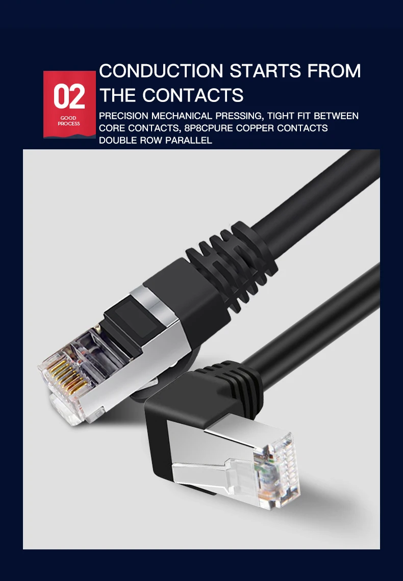 Shop Generic Cat6 Cable RJ45 Right Angle UTP Network Cable