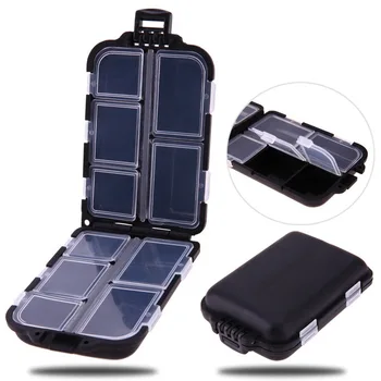 10 Compartments Mini Fishing Tackle Boxes Fish Lures Hooks Baits Square Fishhook Box Plastic Storage Case Fishing Accessories 
10 Compartments Mini Fishing Tackle Boxes Fish Lures Hooks Baits Square Fishhook Box Plastic Storage Case Fishing Accessories