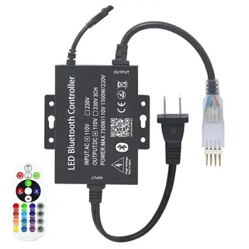 110VAC LED High-Voltage Bluetooth 750W RGB Controller with 25 Keys Wireless IR Remote for AC110V 164Ft Waterproof LED JK150
110VAC LED High-Voltage Bluetooth 750W RGB Controller with 25 Keys Wireless IR Remote for AC110V 164Ft Waterproof LED JK150