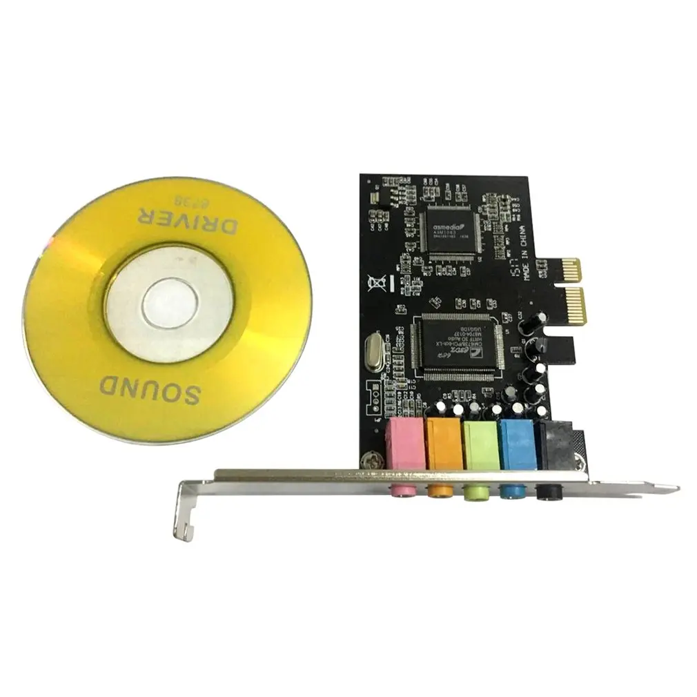PCI-E PCI Express 6 Channel 5.1 CMI8738 Audio Sound Card PC Computer Compatible For Windows Ordinary Sound Card Extension Card
PCI-E PCI Express 6 Channel 5.1 CMI8738 Audio Sound Card PC Computer Compatible For Windows Ordinary Sound Card Extension Card