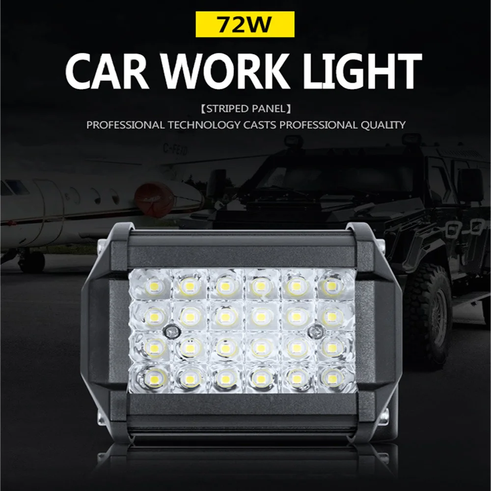 Car LED Work Light Spotlight Off-road Driving Light Fog Lamp White 6000K Dustproof Shockproof LED Light For Off-Road Vehicle
Car LED Work Light Spotlight Off-road Driving Light Fog Lamp White 6000K Dustproof Shockproof LED Light For Off-Road Vehicle