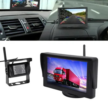 2.4G Wireless Night Vision Car Rear View Backup Camera System with 4.3 Inch Monitor for 12-24V Truck Trailer (Black)
2.4G Wireless Night Vision Car Rear View Backup Camera System with 4.3 Inch Monitor for 12-24V Truck Trailer (Black)
