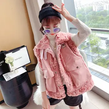 2021 Autumn Winter Fashion New Kids Vest Girl Warm Clothes Faux Fur Waistcoat Thick Coat Outwear Chidren Girls Vest Outfits D84 
2021 Autumn Winter Fashion New Kids Vest Girl Warm Clothes Faux Fur Waistcoat Thick Coat Outwear Chidren Girls Vest Outfits D84
