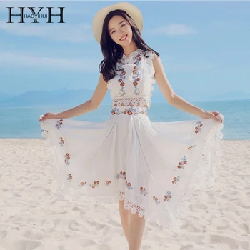 HYH Haoyihui 2020 Summer Sweet Style Lace Beach Embroidery Sleeveless Short Fresh Women Vest
HYH Haoyihui 2020 Summer Sweet Style Lace Beach Embroidery Sleeveless Short Fresh Women Vest