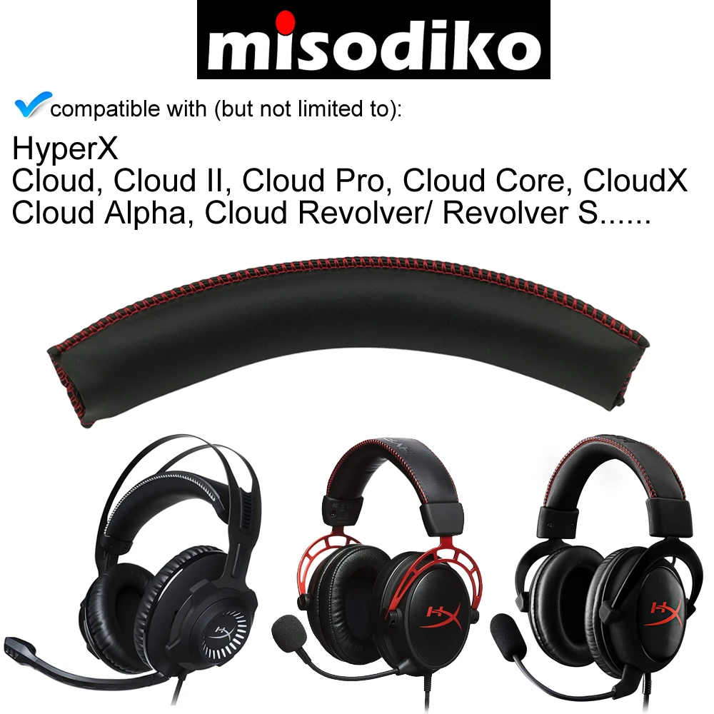Сменный ободок misodiko для HyperX Cloud I/ II Pro Core CloudX Silver Alpha Revolver/ Revolver S игровая
