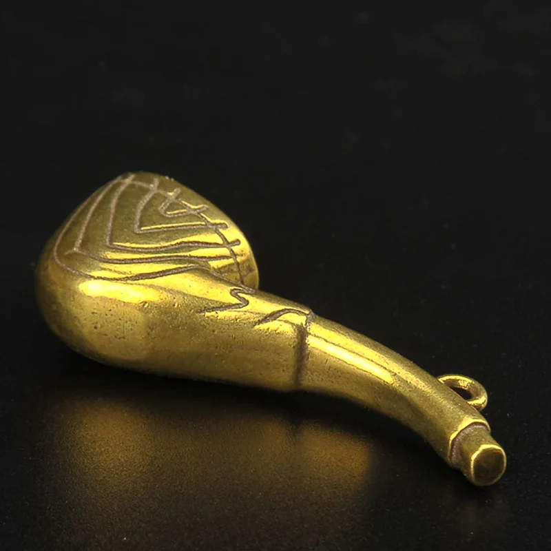 Brass Tobacco Pipe Key Chains Pendants (1)