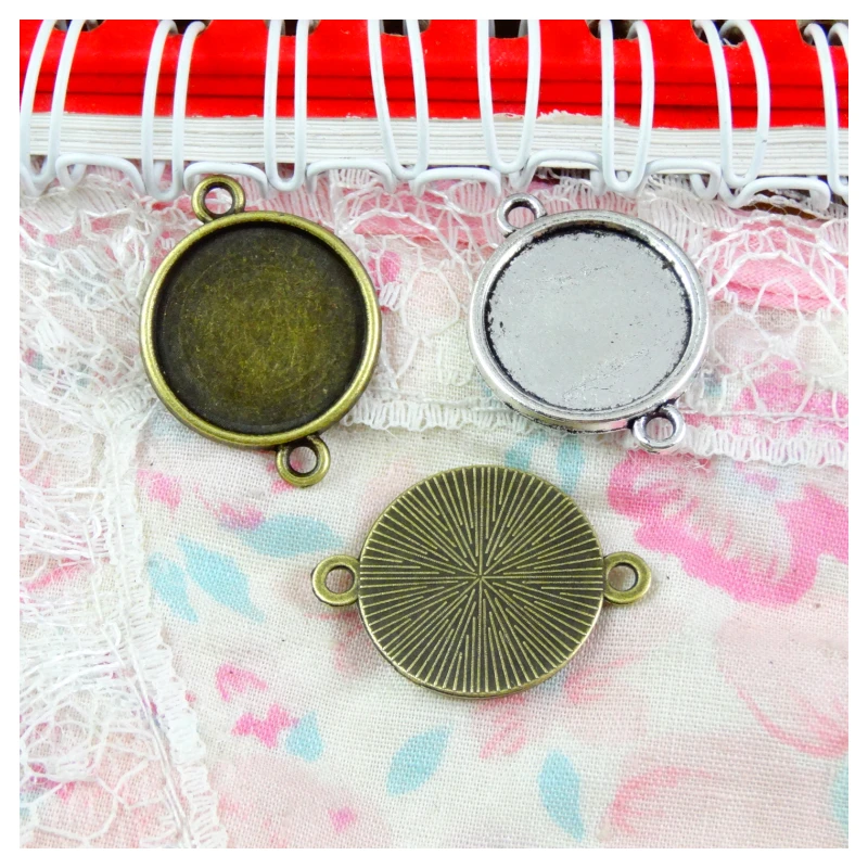 50pcs 16MM Inner Size Antique Bronze Plated Antique Silver Plated Base Cameo Setting Charms Pendant
50pcs 16MM Inner Size Antique Bronze Plated Antique Silver Plated Base Cameo Setting Charms Pendant
