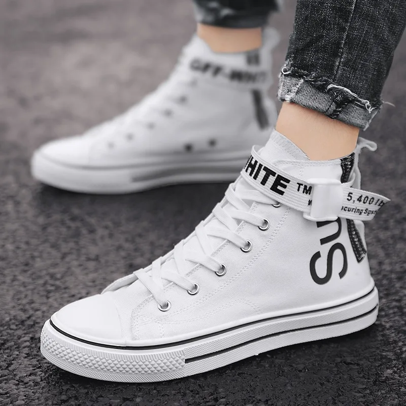 Hight-top Canvas Shoes MEN'S SHOES Winter New Style Korean-style Trend Versatile Casual Board Shoes Students High State Fashion
Hight-top Canvas Shoes MEN'S SHOES Winter New Style Korean-style Trend Versatile Casual Board Shoes Students High State Fashion