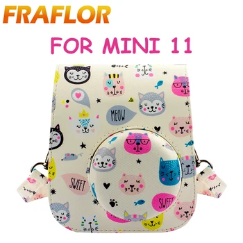 For Polaroid Camera For Fuji Fujifilm Instax Mini 11 Retro PU Leather Cute Cat Camera Bag with Strap Case Cover Pouch Protector
For Polaroid Camera For Fuji Fujifilm Instax Mini 11 Retro PU Leather Cute Cat Camera Bag with Strap Case Cover Pouch Protector