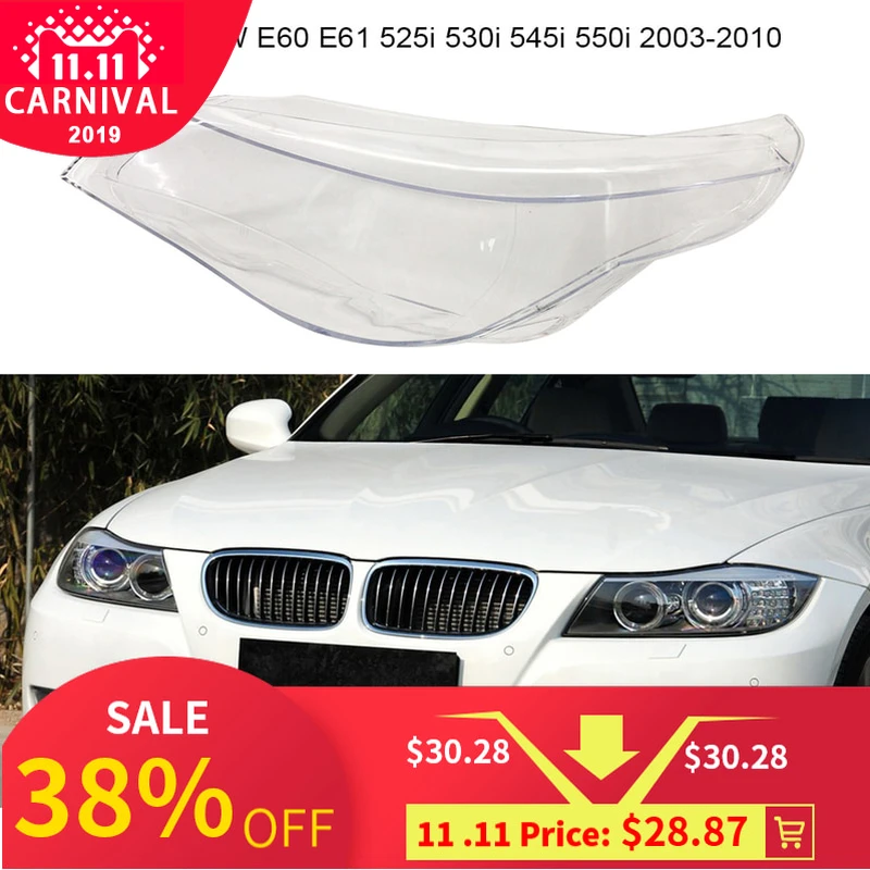 2pcs Headlight Clear Cover Front Headlamp Lens Replacement Glass accessories Fit for BMW E60 E61 525i 530i 545i 550i 2003-2010
2pcs Headlight Clear Cover Front Headlamp Lens Replacement Glass accessories Fit for BMW E60 E61 525i 530i 545i 550i 2003-2010