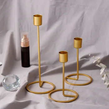 Single Head Concise and vogue Golden Candlestick Candelabra for Wedding Party Dinner Christmas Decoration Candle Holders
Single Head Concise and vogue Golden Candlestick Candelabra for Wedding Party Dinner Christmas Decoration Candle Holders