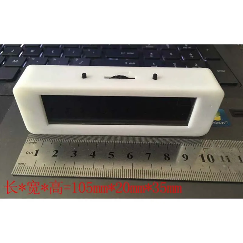 5.5 inch OLED Music Spectrum Display Module VU Meter Car Audio Control Professional HiFi Spectrum Clock MIC Black Metal Case H34