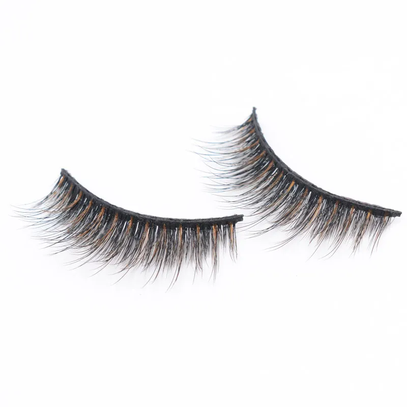 Wyuen Colorful False Eyelashes Brown Black Lashes Handmade Faux Fake Eye Lashes Reusable Soft False Eyelashes Makeup 3D-66
Wyuen Colorful False Eyelashes Brown Black Lashes Handmade Faux Fake Eye Lashes Reusable Soft False Eyelashes Makeup 3D-66