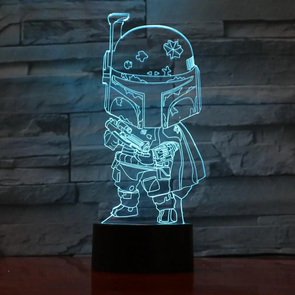3D-993 Darth Vader Solider Design Touch Table Lamp 7 Colors Changing Desk Lamp 3D Lamp Cartoon LED Night Lights USB Light
3D-993 Darth Vader Solider Design Touch Table Lamp 7 Colors Changing Desk Lamp 3D Lamp Cartoon LED Night Lights USB Light