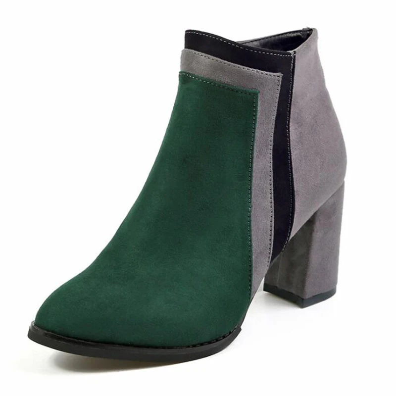 2020 Women's shoes with pointed toe heels genuine leather shoes for women Fashionable Chelsea shoes Side suede green suede pumps
2020 Women's shoes with pointed toe heels genuine leather shoes for women Fashionable Chelsea shoes Side suede green suede pumps