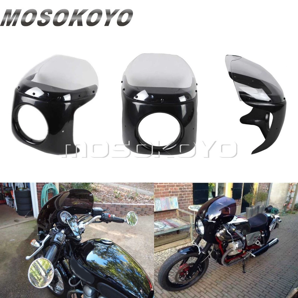 Ретро светильник для мотоцикла прозрачный круглый подвесной 7 дюймов маска Harley