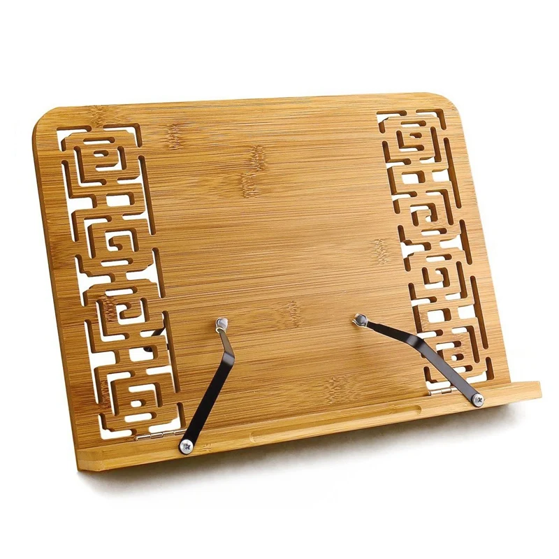 Reading Rest Cookbook Stand Holder, Middle Size, Foldable Tablet Cook Book Stand Bookrest with Adjustable Backing & Elegant Patt
Reading Rest Cookbook Stand Holder, Middle Size, Foldable Tablet Cook Book Stand Bookrest with Adjustable Backing & Elegant Patt