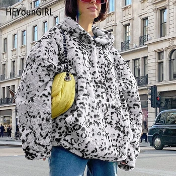 HEYounGIRL Leopard Print White Oversized Hoodies Autumn Winter Casual Long Sweatshirt Long Sleeve Hooded Pullovers Streetwear 
HEYounGIRL Leopard Print White Oversized Hoodies Autumn Winter Casual Long Sweatshirt Long Sleeve Hooded Pullovers Streetwear