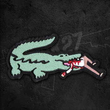 Brutal Crocodile Biting People Embroidery Patches Love Your Life For Clothing T-shirt Bag DIY Applique Velcro Creativity Badge 
Brutal Crocodile Biting People Embroidery Patches Love Your Life For Clothing T-shirt Bag DIY Applique Velcro Creativity Badge