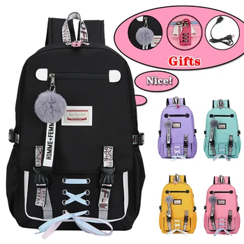 Anti Theft USB Charge Casual School Bags For Teenage Girls Women School Backpack Schoolbag Backpack Child Kids Bag Mochila
Anti Theft USB Charge Casual School Bags For Teenage Girls Women School Backpack Schoolbag Backpack Child Kids Bag Mochila
