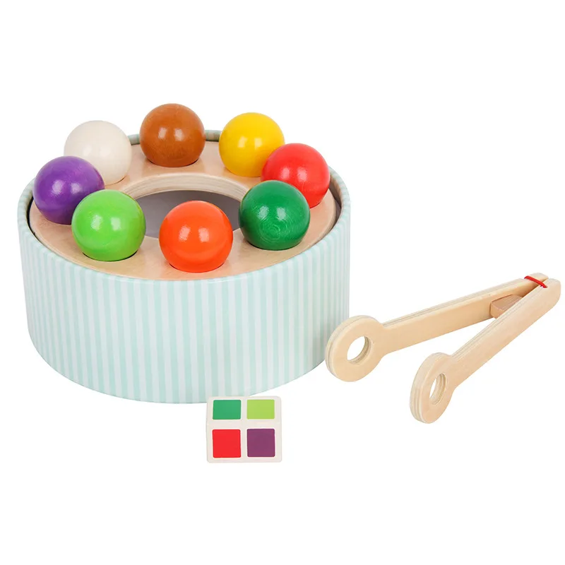 Wooden breeding brain rainbow Clip ball toy haba rainbow billiard exercise hand eye coordination early education Puzzle kids toy
Wooden breeding brain rainbow Clip ball toy haba rainbow billiard exercise hand eye coordination early education Puzzle kids toy