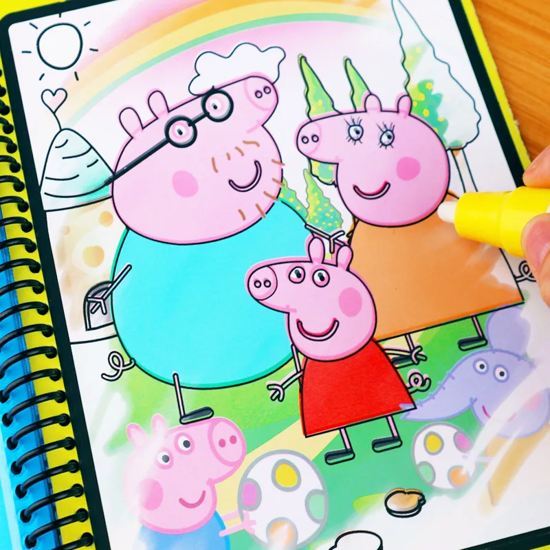 Peppa Pig Magic Water Drawing Book Montessori Coloring Book Doodle Magic & Pen Painting Drawing Board for Kids Toy Birthday Gift
Peppa Pig Magic Water Drawing Book Montessori Coloring Book Doodle Magic & Pen Painting Drawing Board for Kids Toy Birthday Gift