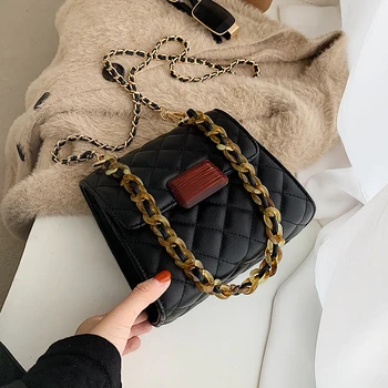 Mini PU Leather Acrylic Chain Crossbody Bags for Women 2021 Winter Handbags and Purses Female Luxury Trending Cross Body Bag
Mini PU Leather Acrylic Chain Crossbody Bags for Women 2021 Winter Handbags and Purses Female Luxury Trending Cross Body Bag
