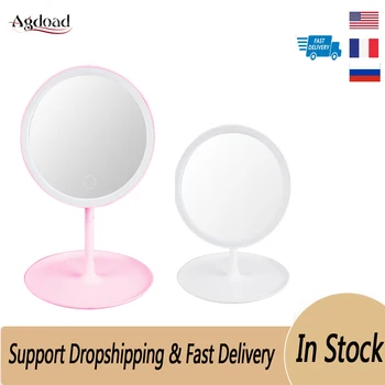 Women LED Makeup Mirror 90 Degree Rotation Adjustable Table Makeup Touch Screen Vanity Beauty Cosmetics Mirror For Home Travel
Women LED Makeup Mirror 90 Degree Rotation Adjustable Table Makeup Touch Screen Vanity Beauty Cosmetics Mirror For Home Travel