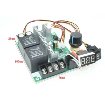 PWM DC Motor Governor Brushed Speed Reducer Regulator Controller 60A Reversible DC 12V-48V 18V 24V 36V CW CCW Forward Reverse
PWM DC Motor Governor Brushed Speed Reducer Regulator Controller 60A Reversible DC 12V-48V 18V 24V 36V CW CCW Forward Reverse