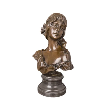 Bronze lady bust statue sculpture for home desk decoration
Bronze lady bust statue sculpture for home desk decoration