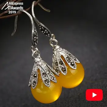 NOT FAKE S925 Sterling Silver Ukraine Amber Drop Earrings Exaggerated Earrings Antique shop lithuania Retro Chalcedony
NOT FAKE S925 Sterling Silver Ukraine Amber Drop Earrings Exaggerated Earrings Antique shop lithuania Retro Chalcedony
