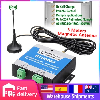 RTU5024 Long Antenna 3m GSM Gate Opener Relay Switch Remote Control Wireless Door Free Call SMS 850/900/1800/1900MHz Door Opener
RTU5024 Long Antenna 3m GSM Gate Opener Relay Switch Remote Control Wireless Door Free Call SMS 850/900/1800/1900MHz Door Opener