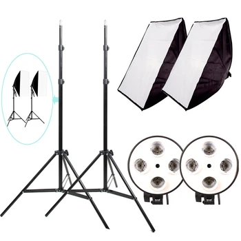 Photo Studio Kit Softbox Photographic Lighting Kit Camera & Photo Accessories 2 Tripod 2 Softbox 2 Lamp Holder for Camera Photo
Photo Studio Kit Softbox Photographic Lighting Kit Camera & Photo Accessories 2 Tripod 2 Softbox 2 Lamp Holder for Camera Photo