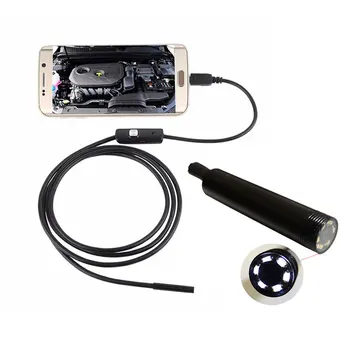 5M Endoscope Camera Flexible IP67 Waterproof Inspection Borescope CMOS Camera for Android 6 LED Adjustable
5M Endoscope Camera Flexible IP67 Waterproof Inspection Borescope CMOS Camera for Android 6 LED Adjustable