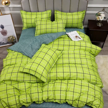 Green grid duvet cover 220x240 Pillowcase 3pcs,200x200 comforter,150x200 quilt cover queen king double single size bedding set
Green grid duvet cover 220x240 Pillowcase 3pcs,200x200 comforter,150x200 quilt cover queen king double single size bedding set